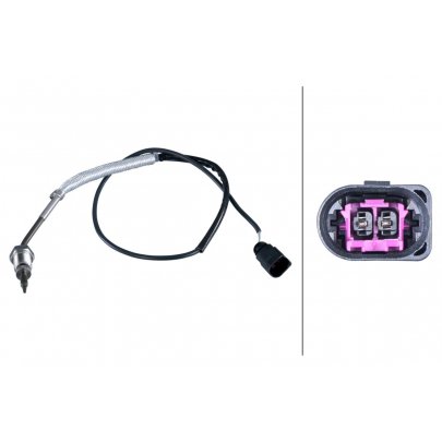 Датчик температуры выхлопных газов (перед турбокомпрессором) Volkswagen Passat B6 / Фольксваген Пассат Б6 1.9TDI 2005-2010 6PT014494-261 HELLA (Германия)