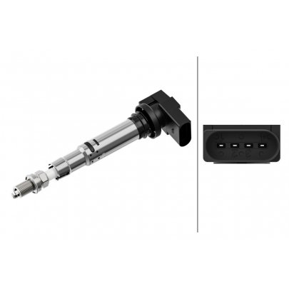 Котушка запалювання (двигун: CAXA, CDGA, BLF) Volkswagen Passat B6 / Фольксваген Пассат Б6 1.4TSI / 1.6FSI  2005-2010 5DA193175-501 HELLA (Німеччина)