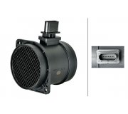 Расходомер воздуха (5 контактов, модуль) Volkswagen Passat B6 / Фольксваген Пассат Б6 3.2FSI / 3.6FSI 2005-2010 8ET358166-551 HELLA (Германия)