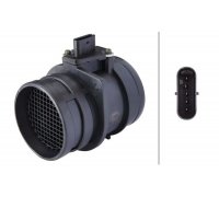 Расходомер воздуха (5 контактов, модуль) Volkswagen Passat B6 / Фольксваген Пассат Б6 1.8TSI / 2.0TFSI 2005-2010 8ET009149-591 HELLA (Германия)