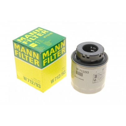 Фільтр масляний Volkswagen Passat B6 / Фольксваген Пассат Б6 1.4TSI 2005-2010 W712/93 MANN-FILTER (Німеччина)