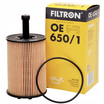 Масляный фильтр Volkswagen Passat B6 / Фольксваген Пассат Б6 1.9TDI 2005-2010 OE650/1 FILTRON (Польша)