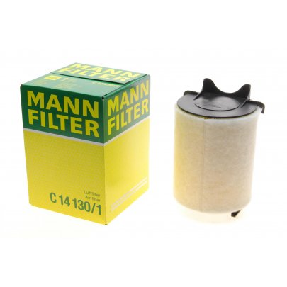 Фильтр воздушный (с поролоном) Volkswagen Passat B6 / Фольксваген Пассат Б6 1.4TSI / 2.0FSI 2005-2010 C14130/1 MANN-FILTER (Германия)