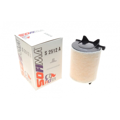 Фильтр воздушный (с поролоном) Volkswagen Passat B6 / Фольксваген Пассат Б6 1.4TSI / 2.0FSI 2005-2010 S2512A SOFIMA (Испания)