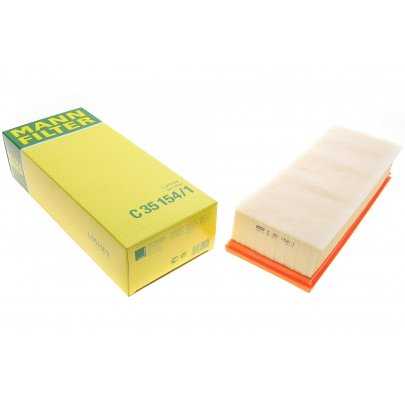 Фильтр воздушный (с поролоном) Volkswagen Passat B6 / Фольксваген Пассат Б6 1.8TSI / 1.9TDI 2005-2010 C35154/1 MANN-FILTER (Германия)