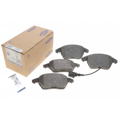 Гальмівні колодки передні з датчиком (ATE ) Volkswagen Passat B6 / Фольксваген Пассат Б6 2005-2010 181567 ICER (Іспанія)