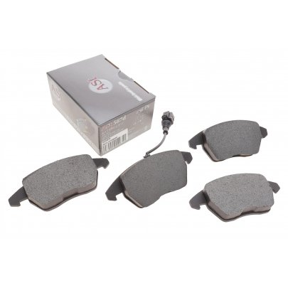 Гальмівні колодки передні з датчиком (ATE ) Volkswagen Passat B6 / Фольксваген Пассат Б6 2005-2010 587D AST (Україна)