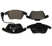 Тормозные колодки передние с датчиком (TEVES) Volkswagen Passat B6 / Фольксваген Пассат Б6 2005-2010 P85146 BREMBO (Италия)