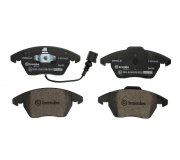 Тормозные колодки передние с датчиком (TEVES) Volkswagen Passat B6 / Фольксваген Пассат Б6 2005-2010 P85146X BREMBO (Италия)