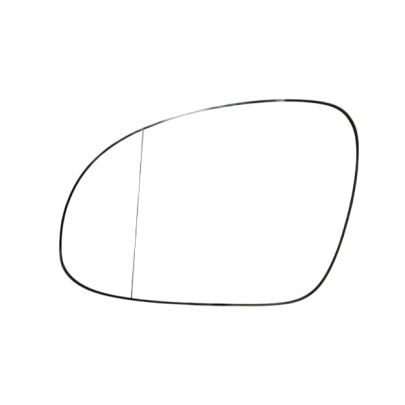 Вкладиш дзеркальний лівий (з підігрівом, асферичне) Volkswagen Passat B6 / Фольксваген Пассат Б6 2005-2010 1189304570 JP GROUP (Данія)