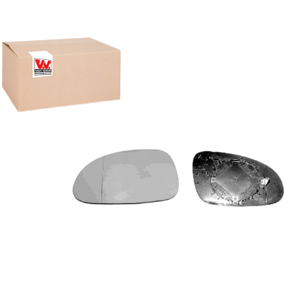 Вкладыш зеркальный левый (с подогревом, асферическое) Volkswagen Passat B6 / Фольксваген Пассат Б6 2005-2010 5895837 VAN WEZEL (Бельгия)