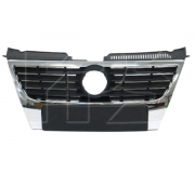 Решітка радіатора (хром, з отворами під парктроніки)  Volkswagen Passat B6 / Фольксваген Пассат Б6 2005-2010 7407999 FPS (Тайвань)