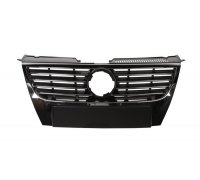 Решітка радіатора (хром / чорний, без отворів для парктроніка)  Volkswagen Passat B6 / Фольксваген Пассат Б6 2005-2010 6502-07-95409910P BLIC (Польща)