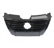 Решітка радіатора (хром / чорний, без отворів для парктроніка)  Volkswagen Passat B6 / Фольксваген Пассат Б6 2005-2010 88531773302 DPA (США)