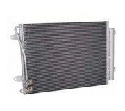 Радиатор кондиционера (с осушителем, 570x460x16) Volkswagen Passat B6 / Фольксваген Пассат Б6 1.8TSI / 2.0TFSI 2005-2010 188548 FEBI (Германия)