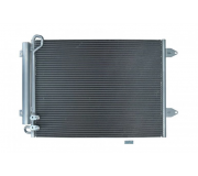 Радиатор кондиционера (с осушителем, 570x440x16) Volkswagen Passat B6 / Фольксваген Пассат Б6 1.8TSI / 2.0FSI 2005-2010 667044 ERA (Италия)