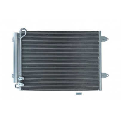 Радиатор кондиционера (с осушителем, 570x440x16) Volkswagen Passat B6 / Фольксваген Пассат Б6 1.6FSI 2005-2010 667044 ERA (Италия)