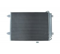 Радиатор кондиционера (с осушителем, 570x440x16) Volkswagen Passat B6 / Фольксваген Пассат Б6 2005-2010 7800170 KAMOKA (Польша)