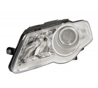 Фара передняя левая (H7/H7, электрическое, с моторчиком) Volkswagen Passat B6 / Фольксваген Пассат Б6 2005-2010 441-11B1LMLD-EM DEPO (Тайвань)