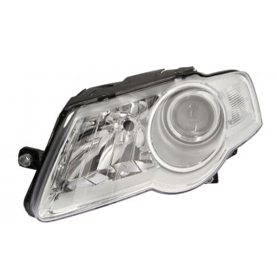 Фара передняя левая (H7/H7, электрическое, с моторчиком) Volkswagen Passat B6 / Фольксваген Пассат Б6 2005-2010 441-11B1LMLD-EM DEPO (Тайвань)
