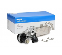 Клапан EGR рециркуляции отработанных газов (с радиатором) Volkswagen Passat B6 / Фольксваген Пассат Б6 1.6TDI 2005-2010 EG10472-12B1 DELPHI (США)