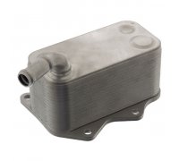 Радіатор масляний / теплообмінник (125x115x210) Volkswagen Passat B6 / Фольксваген Пассат Б6 2.0FSI / 2.0TFSI 2005-2010 101008 FEBI (Німеччина)