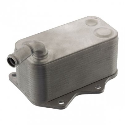 Радіатор масляний / теплообмінник (125x115x210) Volkswagen Passat B6 / Фольксваген Пассат Б6 2.0FSI / 2.0TFSI 2005-2010 101008 FEBI (Німеччина)