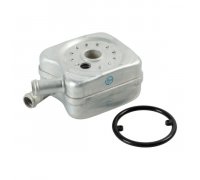 Радіатор масляний / теплообмінник (56x92x92, двигун: BSE, BSF) Volkswagen Passat B6 / Фольксваген Пассат Б6 1.6FSI 2005-2010 14560 FEBI (Німеччина)