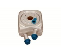 Радіатор масляний / теплообмінник (56x92x92, двигун: BSE, BSF) Volkswagen Passat B6 / Фольксваген Пассат Б6 1.6FSI 2005-2010 14-0006 MAXGEAR (Польща)