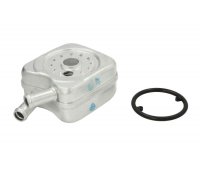 Радіатор масляний / теплообмінник (56x92x92, двигун: BSE, BSF) Volkswagen Passat B6 / Фольксваген Пассат Б6 1.6FSI 2005-2010 90606 NISSENS (Данія)