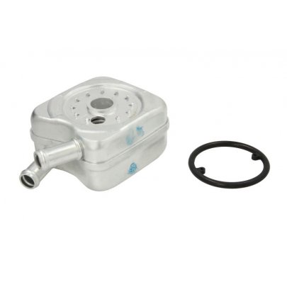 Радіатор масляний / теплообмінник (56x92x92, двигун: BSE, BSF) Volkswagen Passat B6 / Фольксваген Пассат Б6 1.6FSI 2005-2010 90606 NISSENS (Данія)