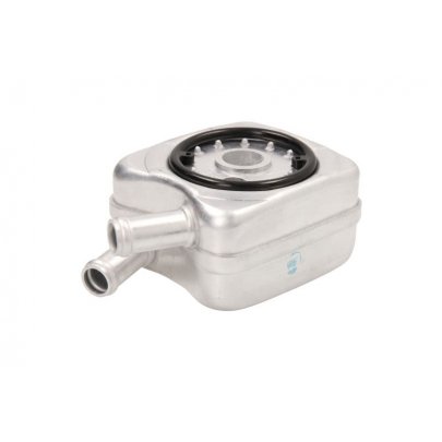 Радіатор масляний / теплообмінник (56x92x92, двигун: BSE, BSF) Volkswagen Passat B6 / Фольксваген Пассат Б6 1.6FSI 2005-2010 D4A002TT THERMOTEC (Польща)