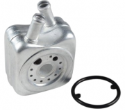 Радіатор масляний / теплообмінник (56x92x92, двигун: BSE, BSF) Volkswagen Passat B6 / Фольксваген Пассат Б6 1.6FSI 2005-2010 O10110 SATO TECH (Україна)