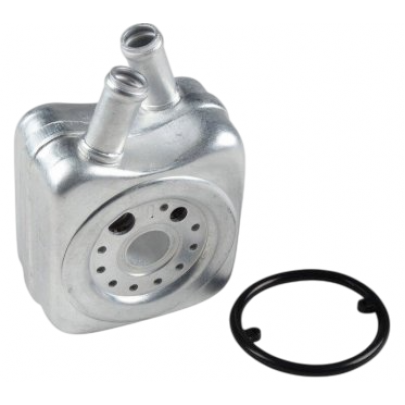 Радіатор масляний / теплообмінник (56x92x92, двигун: BSE, BSF) Volkswagen Passat B6 / Фольксваген Пассат Б6 1.6FSI 2005-2010 O10110 SATO TECH (Україна)