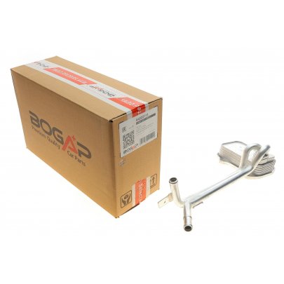 Радіатор масляний / теплообмінник (34x85x127, двигун: CAXA, BLF) Volkswagen Passat B6 / Фольксваген Пассат Б6 1.4TSI / 1.6FSI 2005-2010 A4222113 BOGAP (Німеччина)