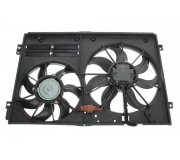 Вентилятор радиатора (с корпусом) Volkswagen Passat B6 / Фольксваген Пассат Б6 2005-2010 47387 NRF (Нидерланды)