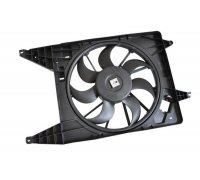 Вентилятор радиатора (с корпусом) Volkswagen Passat B6 / Фольксваген Пассат Б6 2005-2010 701780 TOPRAN (Германия)