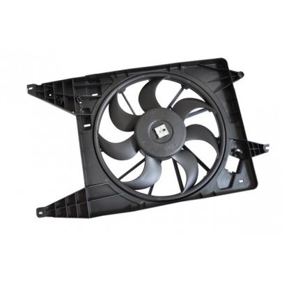 Вентилятор радиатора (с корпусом) Volkswagen Passat B6 / Фольксваген Пассат Б6 2005-2010 701780 TOPRAN (Германия)