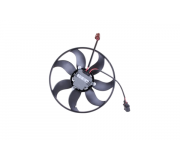 Вентилятор радіатора (одинарний вентилятор) Volkswagen Passat B6 / Фольксваген Пассат Б6 2005-2010 850020 NISSENS (Данія)