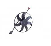 Вентилятор радіатора (одинарний вентилятор, лівий) Volkswagen Passat B6 / Фольксваген Пассат Б6 2005-2010 850021 NISSENS (Данія)