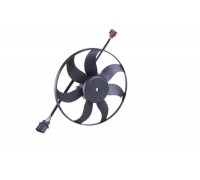 Вентилятор радиатора (одинарный вентилятор,левый) Volkswagen Passat B6 / Фольксваген Пассат Б6 2005-2010 850021 NISSENS (Дания)