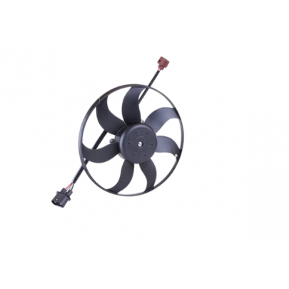 Вентилятор радиатора (одинарный вентилятор,левый) Volkswagen Passat B6 / Фольксваген Пассат Б6 2005-2010 850021 NISSENS (Дания)