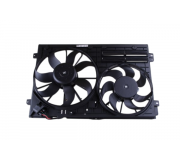 Вентилятор радіатора (з корпусом) Volkswagen Passat B6 / Фольксваген Пассат Б6 2005-2010 85643 NISSENS (Данія)