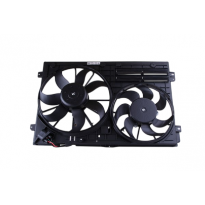 Вентилятор радиатора (с корпусом) Volkswagen Passat B6 / Фольксваген Пассат Б6 2005-2010 85643 NISSENS (Дания)