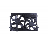 Вентилятор радиатора (с корпусом) Volkswagen Passat B6 / Фольксваген Пассат Б6 2005-2010 85644 NISSENS (Дания)