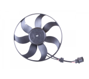 Вентилятор радіатора (одинарний вентилятор, лівий) Volkswagen Passat B6 / Фольксваген Пассат Б6 2005-2010 85678 NISSENS (Данія)