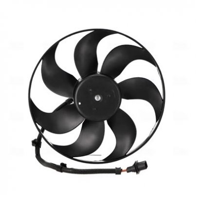 Вентилятор радиатора (одинарный вентилятор) Volkswagen Passat B6 / Фольксваген Пассат Б6 2005-2010 85683 NISSENS (Дания)