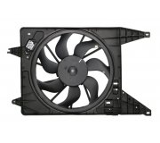 Вентилятор радіатора (з корпусом) Volkswagen Passat B6 / Фольксваген Пассат Б6 2005-2010 85710 NISSENS (Данія)