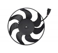 Вентилятор радиатора (одинарный вентилятор, правый) Volkswagen Passat B6 / Фольксваген Пассат Б6 2005-2010 85733 NISSENS (Дания)