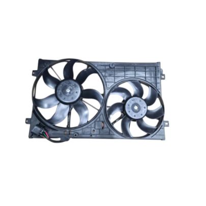 Вентилятор радиатора (с корпусом) Volkswagen Passat B6 / Фольксваген Пассат Б6 2005-2010 VN7528 AVA (Нидерланды)